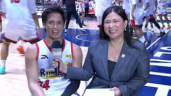 Caracut INSPIRED PLAYER OF THE GAME INTERVIEW after ROS' win | PBA Season 50 Commissioner’s Cup background