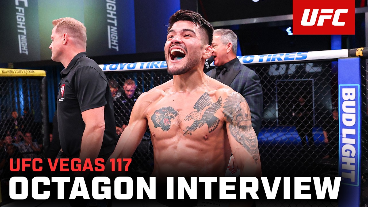Juan Diaz Octagon Interview | UFC Vegas 117 background