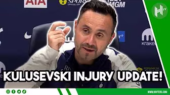Kulusevski INJURY UPDATE | Roberto De Zerbi