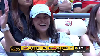 Caracut CATCHES FIRE 🔥 w/ Belen in the crowd of ROS vs SMB clash | PBA Season 50 Commissioner’s Cup