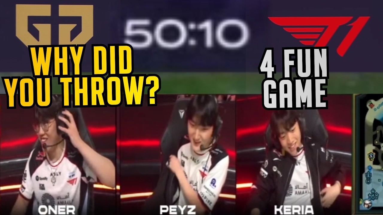 THE LONGEST BANGER IN LCK! - T1 vs GEN Highlights with Voice Comms Translated