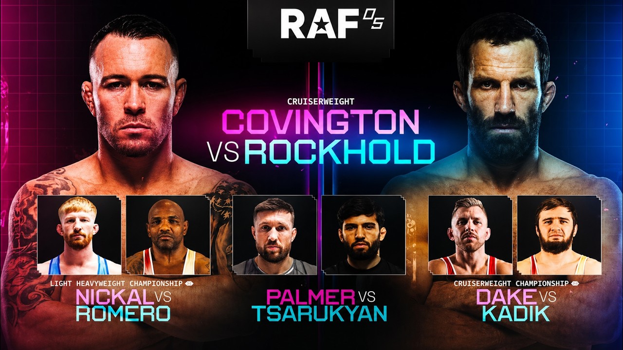 RAF 05 FULL EVENT | Covington vs Rockhold | Arman Tsarukyan vs Palmer 2026-05-17 19:22 background