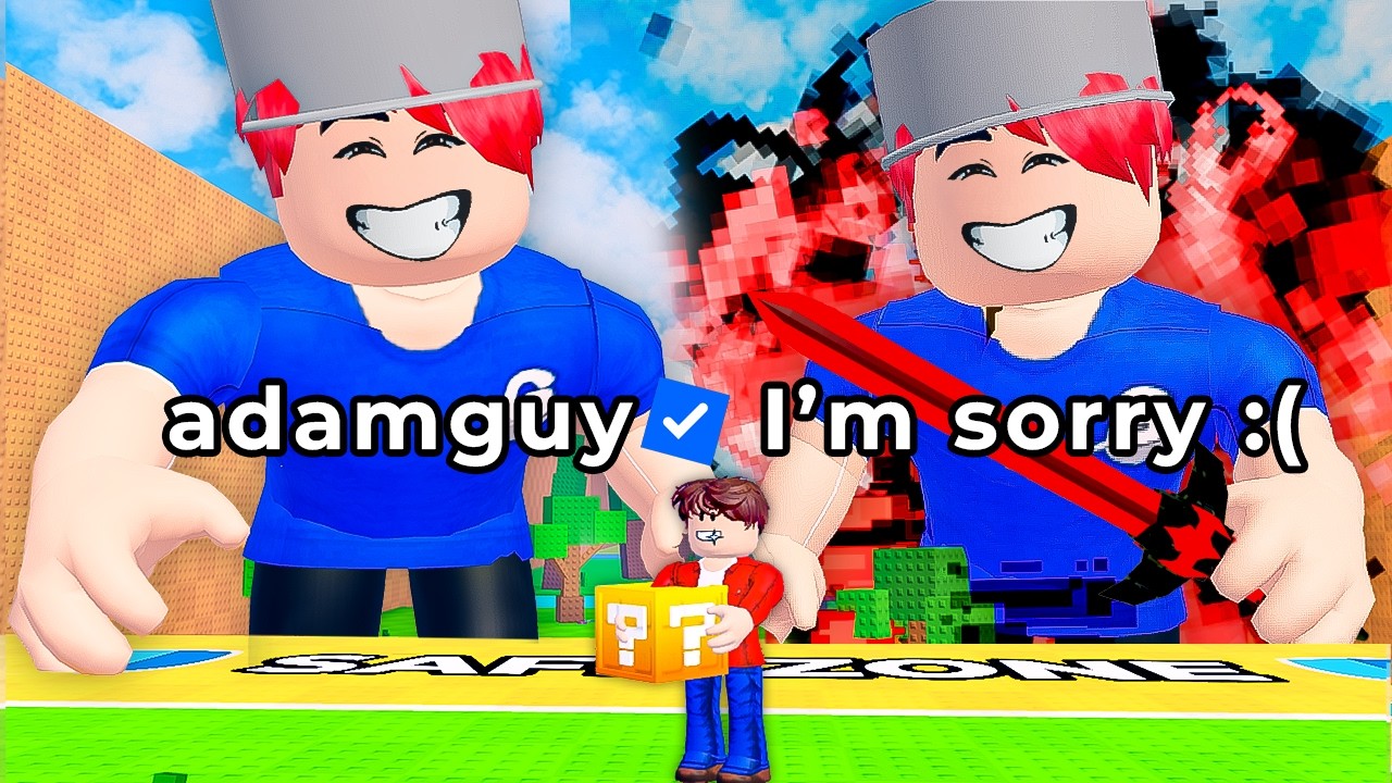 I Took Over ADMIN ABUSE in Kick a Lucky Block.. background