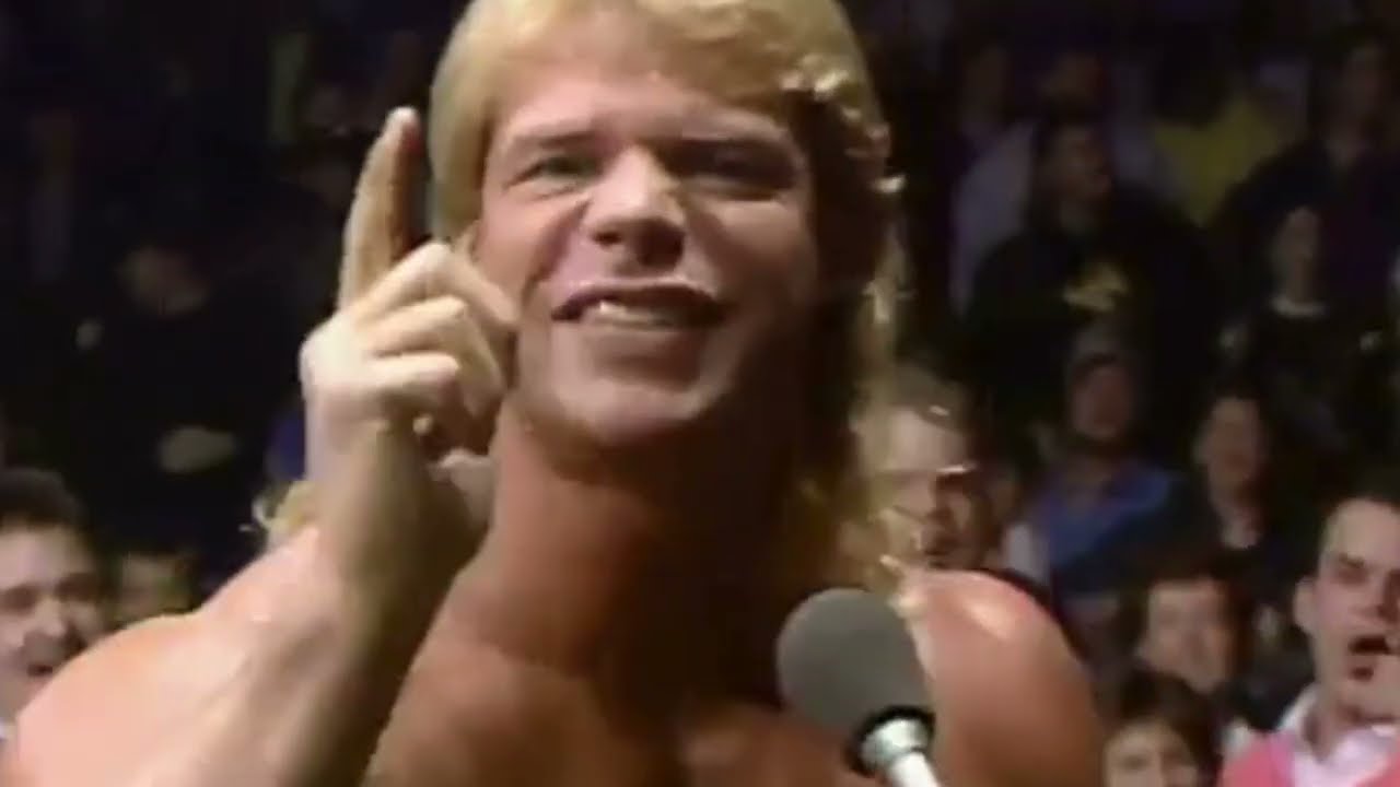 Lex Luger Brawls With The Four Horsemen. NWA 1988 background