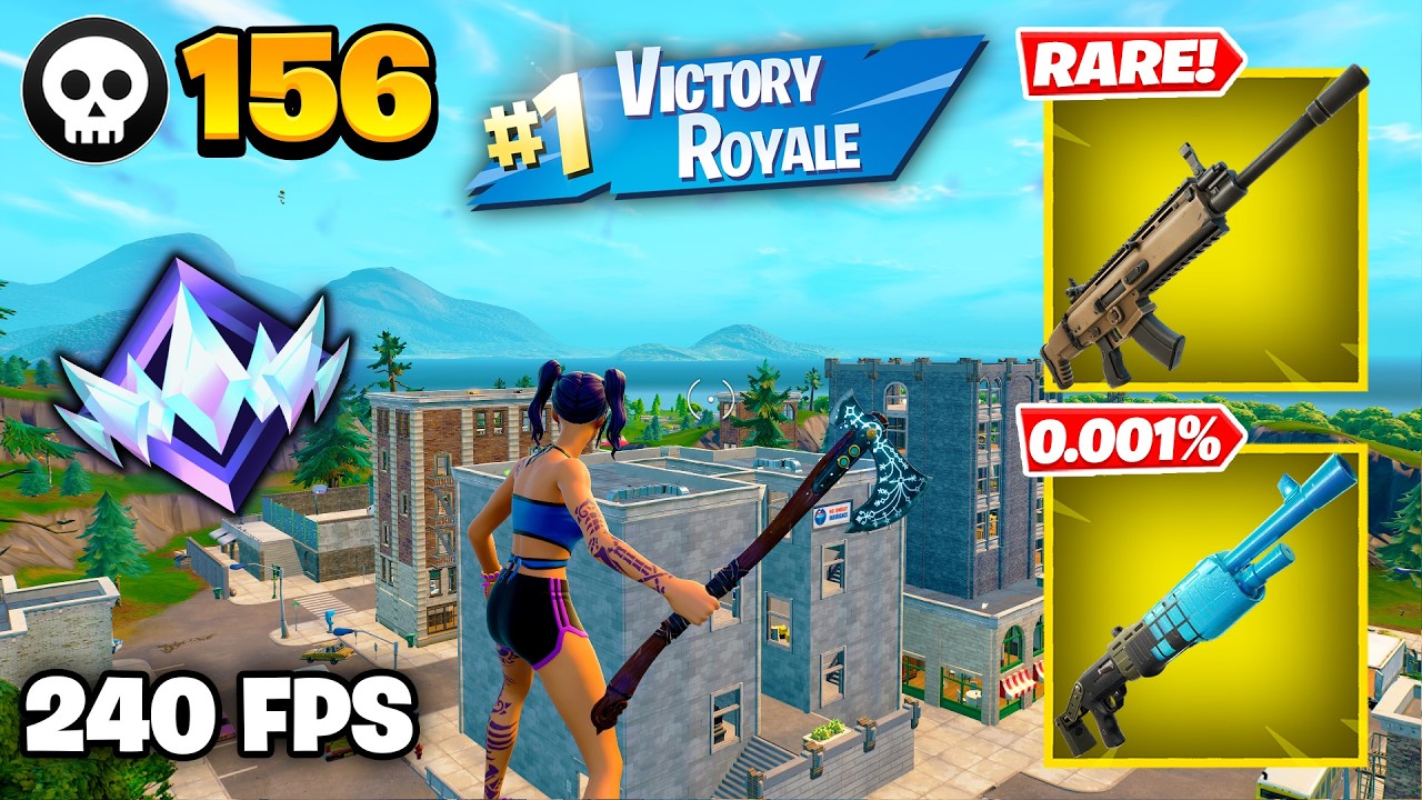 156 Elimination "RANKED RELOAD" Gameplay Wins (Fortnite Chapter 7 Keyboard & Mouse)