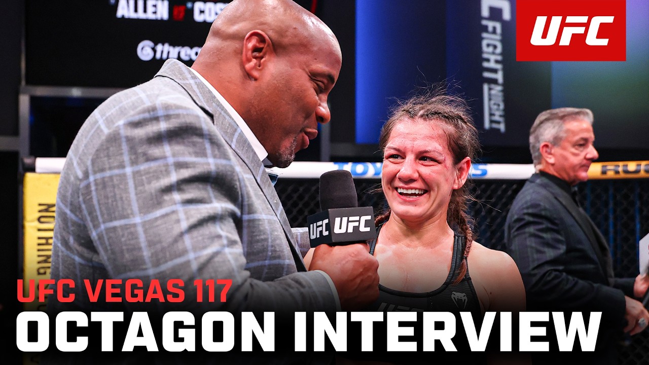 Alice Ardelean Octagon Interview | UFC Vegas 117 background
