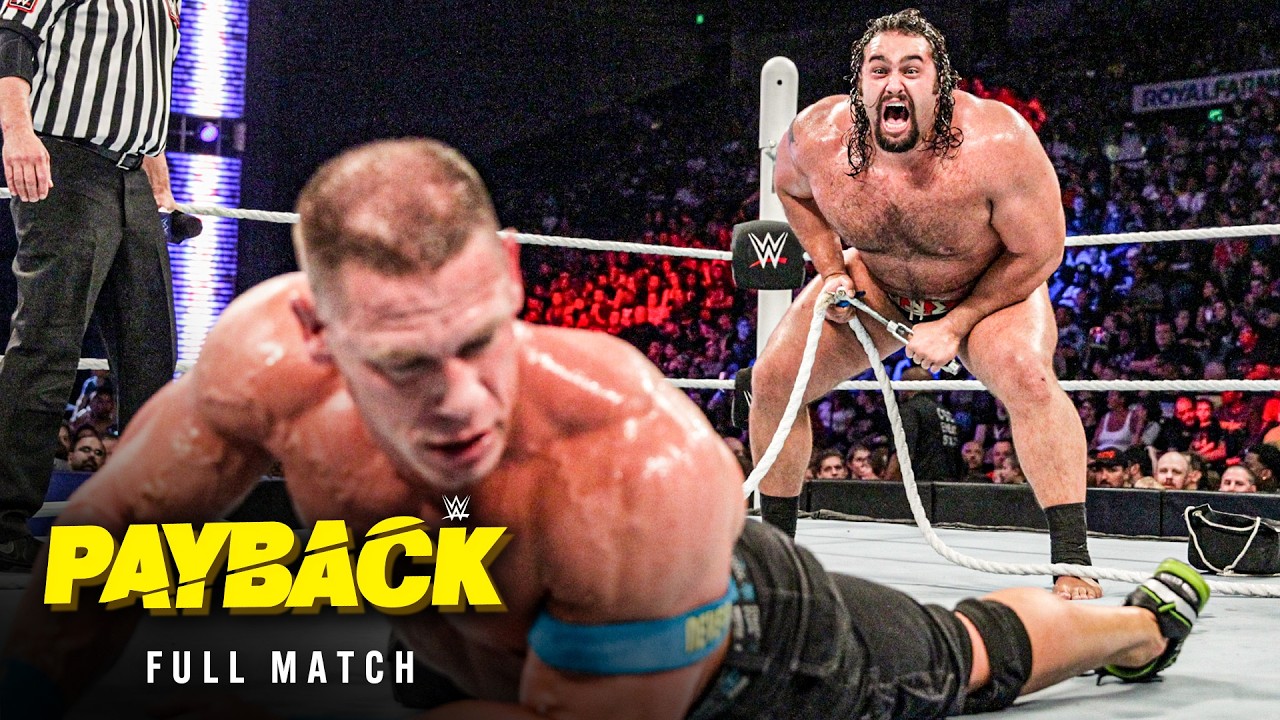 FULL MATCH: John Cena vs. Rusev | "I Quit" Match: Payback 2015 background