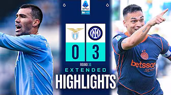 LAZIO-INTER 0-3 | EXTENDED HIGHLIGHTS | SERIE A 2025/26
