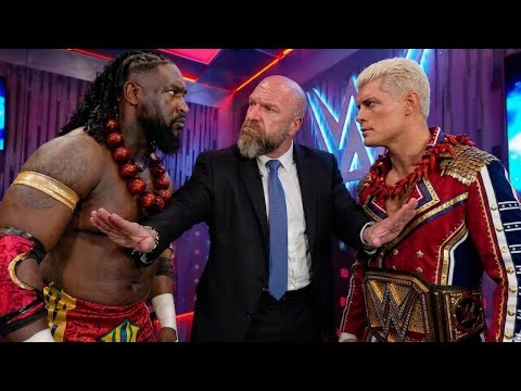 May 16, 2026 | Eventually the Oba femi suddenly becomes angry & Cody rhodes attacks them brutally background