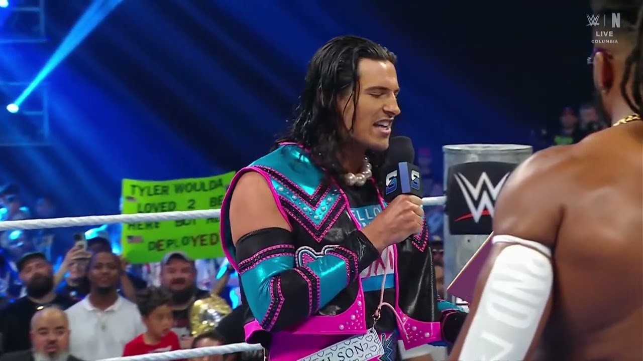 Trick Williams Celebrates Before The Miz and Kit Wilson Crash the Party | SmackDown May 15, 2026 background