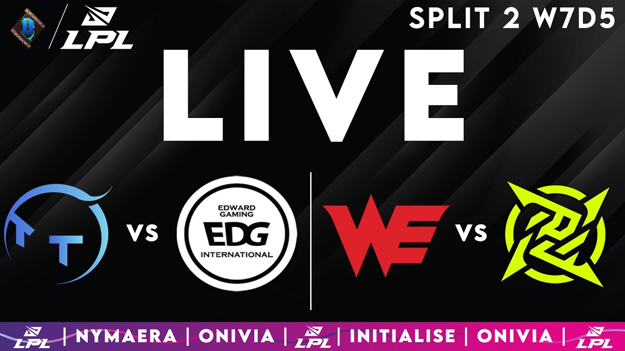 LPL 2026 Live Split 2 | LPL English with Nymaera & Initialise TT vs EDG | WE vs NIP background