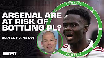 Ale Moreno says Arsenal ‘COULDN’T POSSIBLY’ fumble 1st place in the Premier League 👀 | ESPN FC