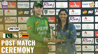 Post Match Ceremony | Pakistan Women vs Zimbabwe Women | Match 02 | T20I Series 2026 | M9H1K