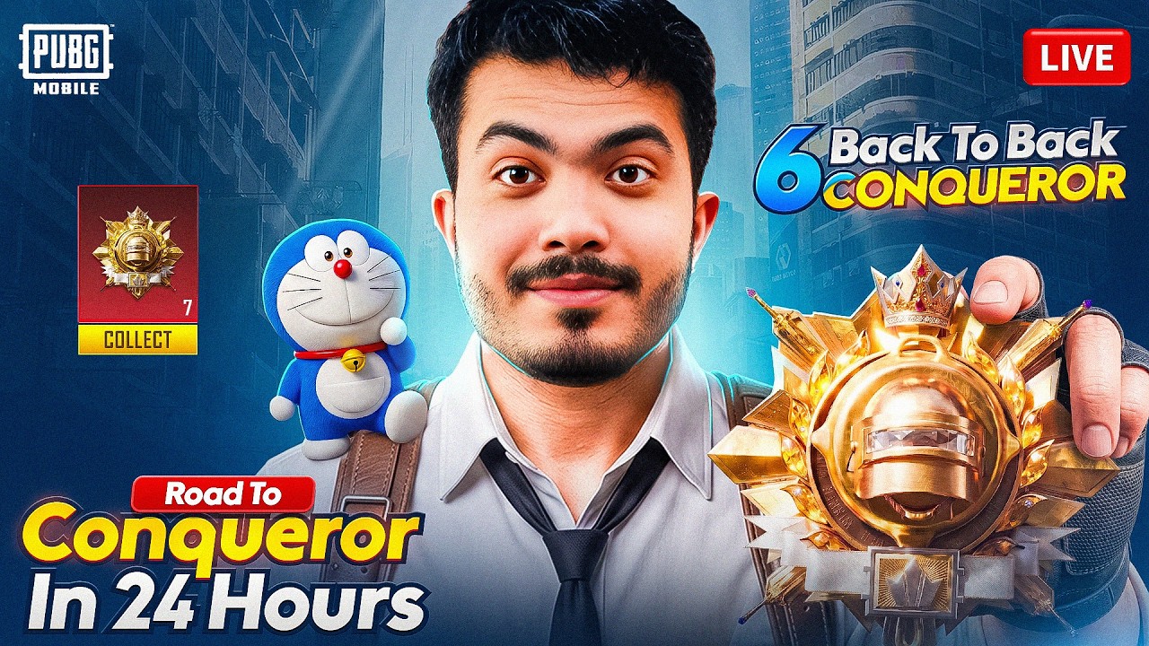 RANK PUSH CONQUEROR HARD LOBBY | DOREAMON GAMING | PUBG MOBILE