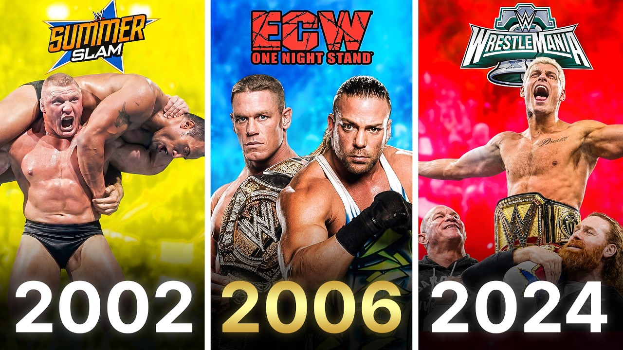 The BEST PPV From Every Year In WWE History background