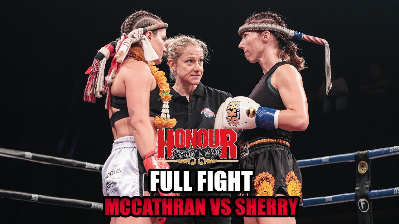 F1 - Jamie Sherry (Macks Muay Thai) vs Coral McCathran (Honour Bayside) background