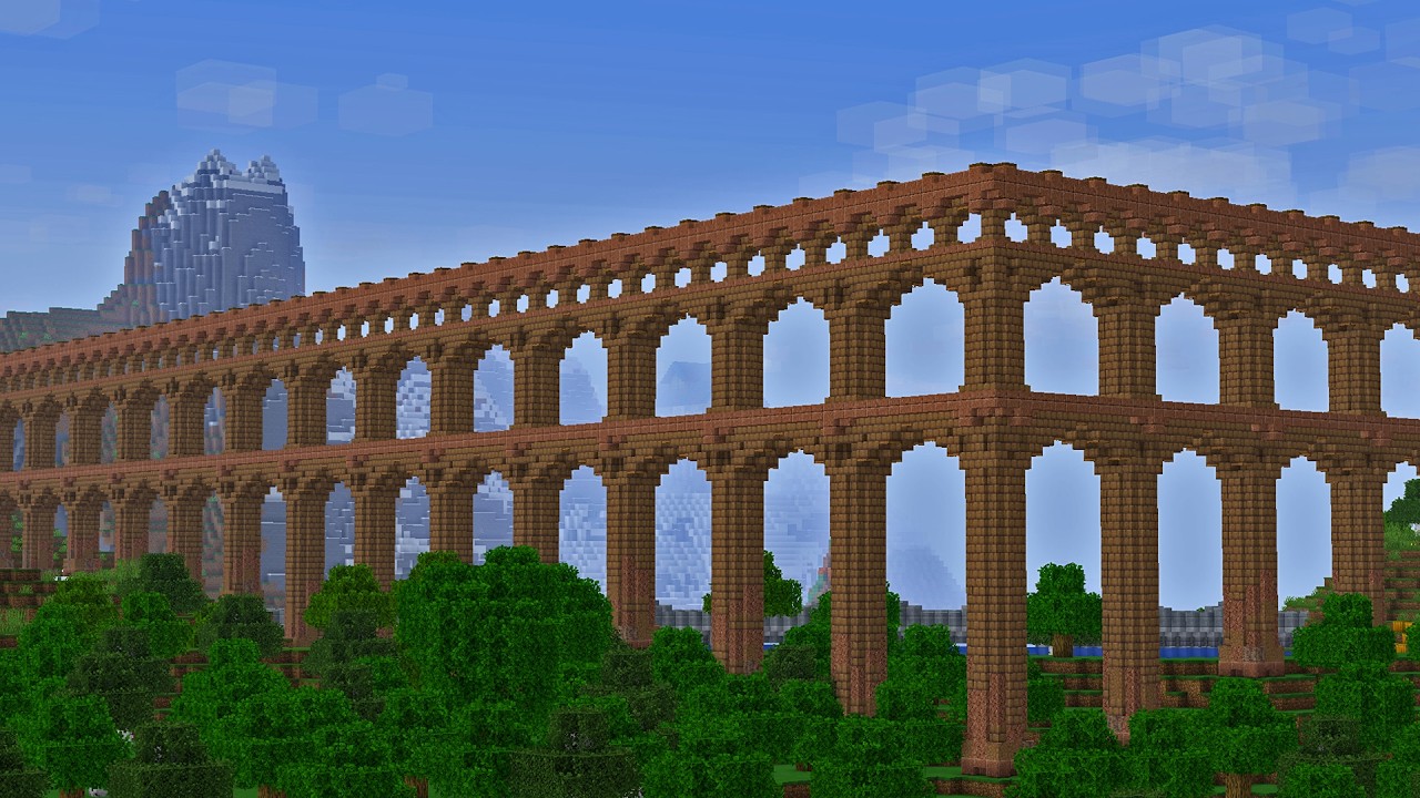I Built a Functional Aqueduct in Minecraft!