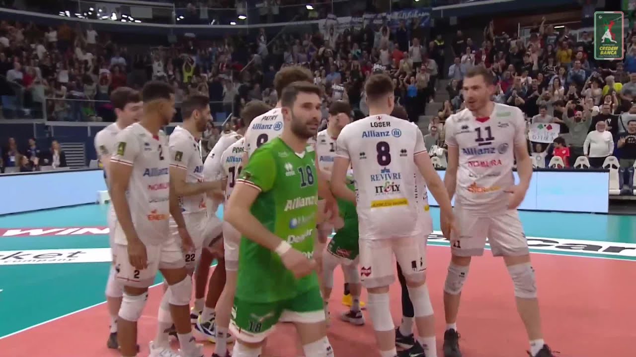 Allianz Milano vs. Cucine Lube Civitanova - VBW - SuperLega - Match Highlights background