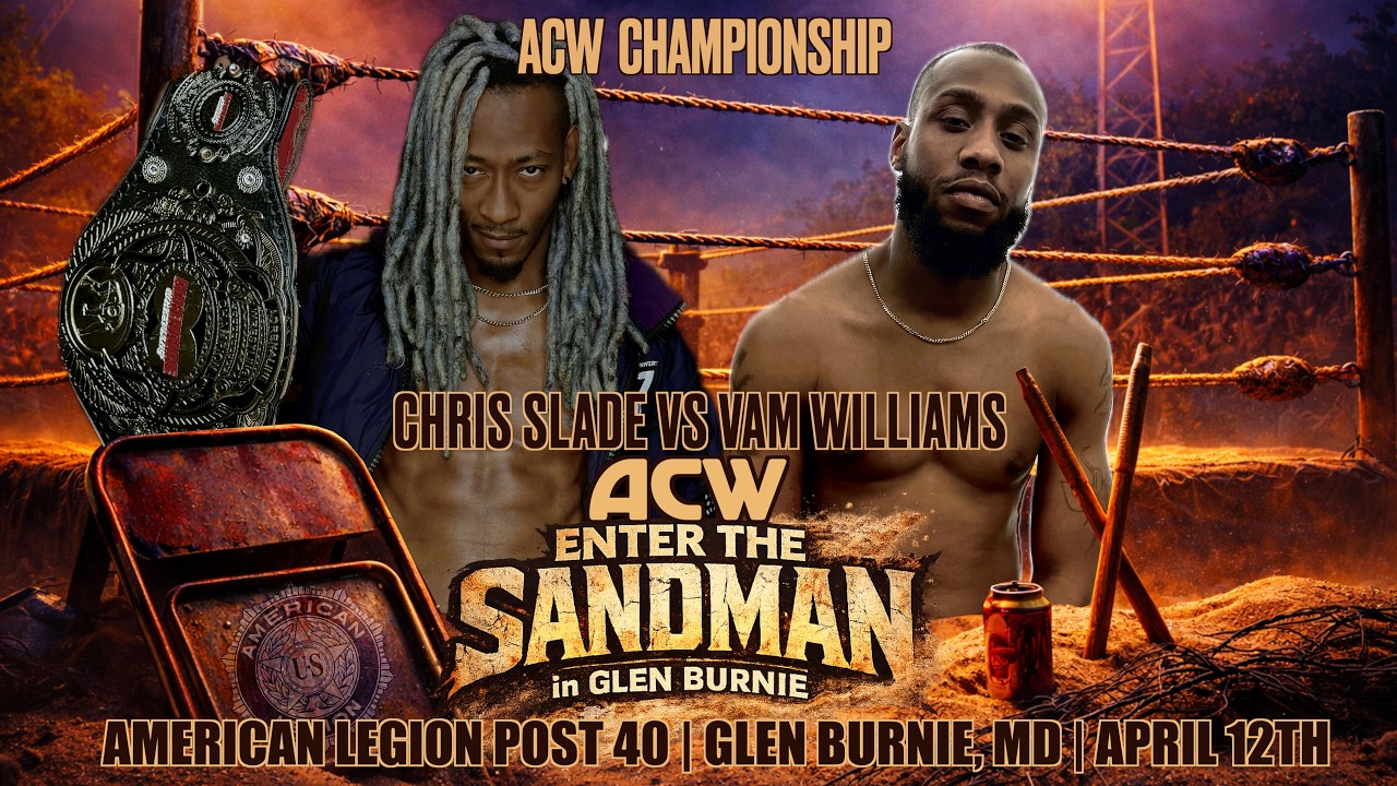 ACW Championship: Chris Slade vs Vam Williams - #ACW Enter the Sandman background