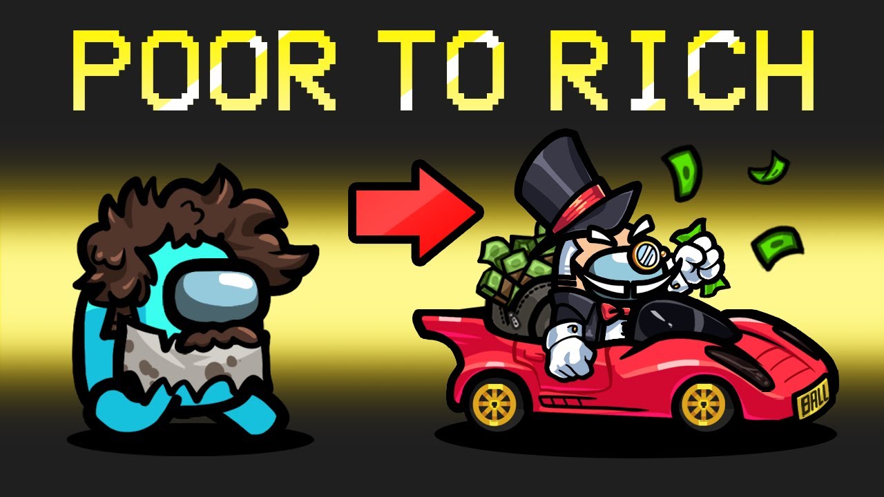 RICH vs POOR Mod in Among Us backdrop