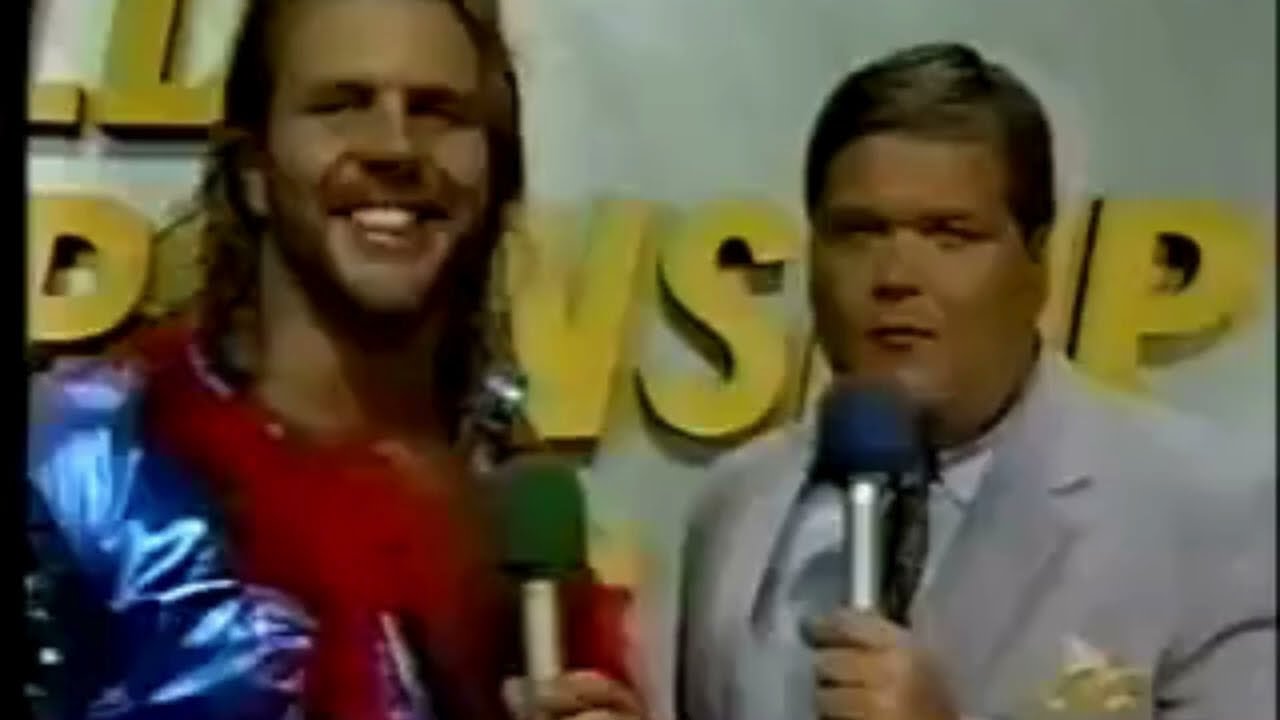 Eddie Gilbert vs The Great Muta Feud. NWA 1989 background
