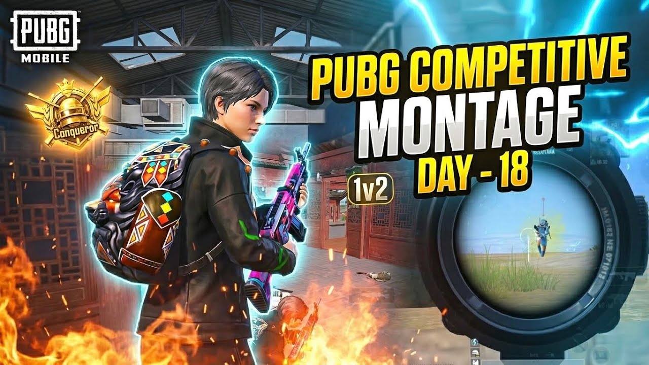 1v2 Clutch ЁЯШЙЁЯТА PUBG COMPETITIVE MONTAGE (Part-18) | #pubgmobile #bgmi #esports #gaming background