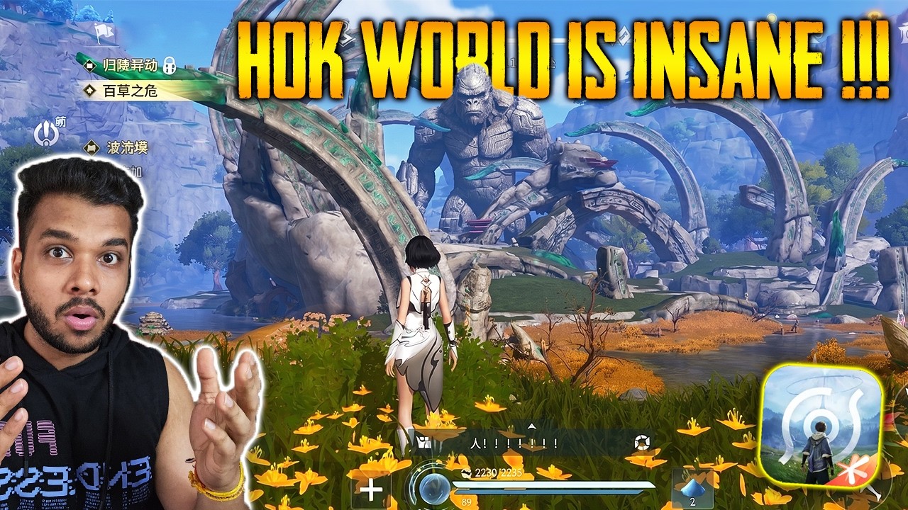 HOK WORLD Mobile is TOO Much 💀- DON'T play on Mid-Range MOBILE 💣| HOK World CBT Soon 😍 background