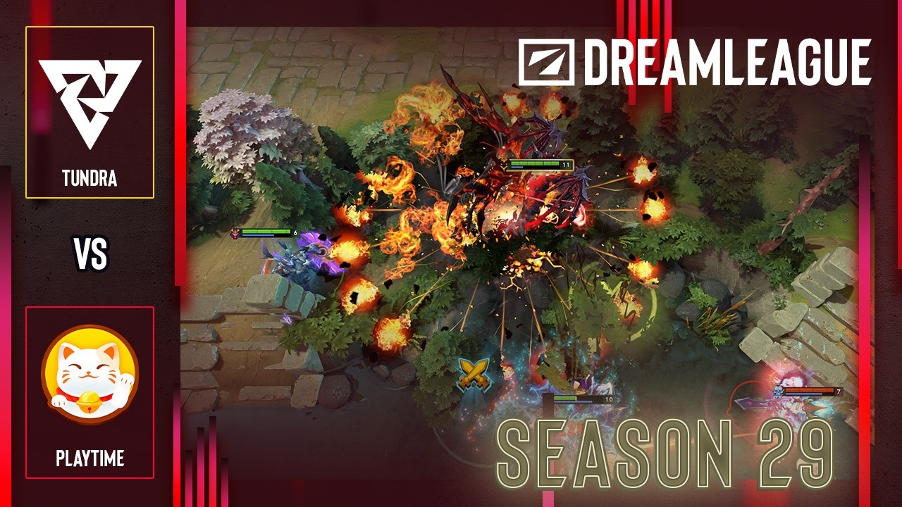 TIEBREAKER MATCH! PLAYTIME vs TUNDRA - HIGHLIGHTS - DreamLeague S29 background