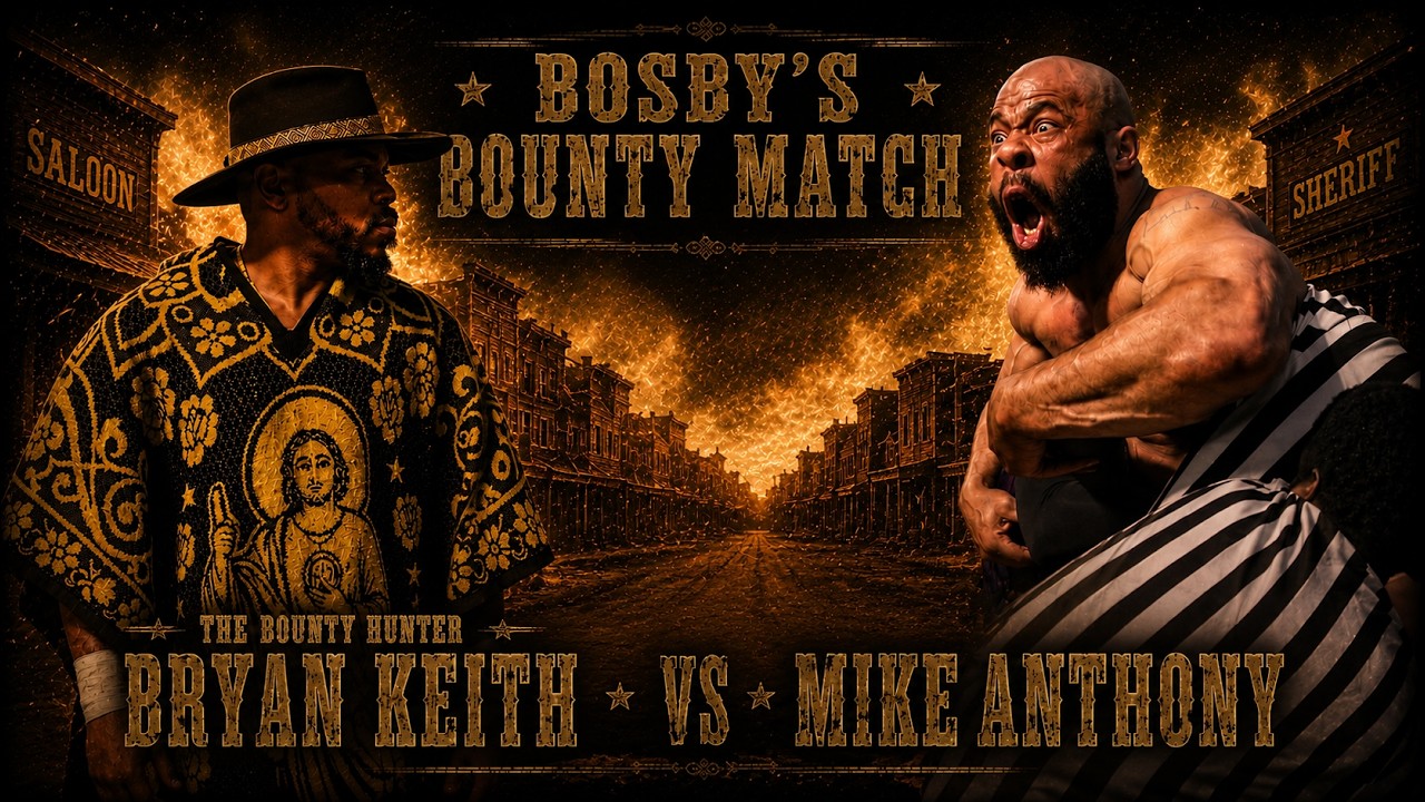 The Bounty Hunter Bryan Keith versus Mike Anthony | MEMPHIS WRESTLING background