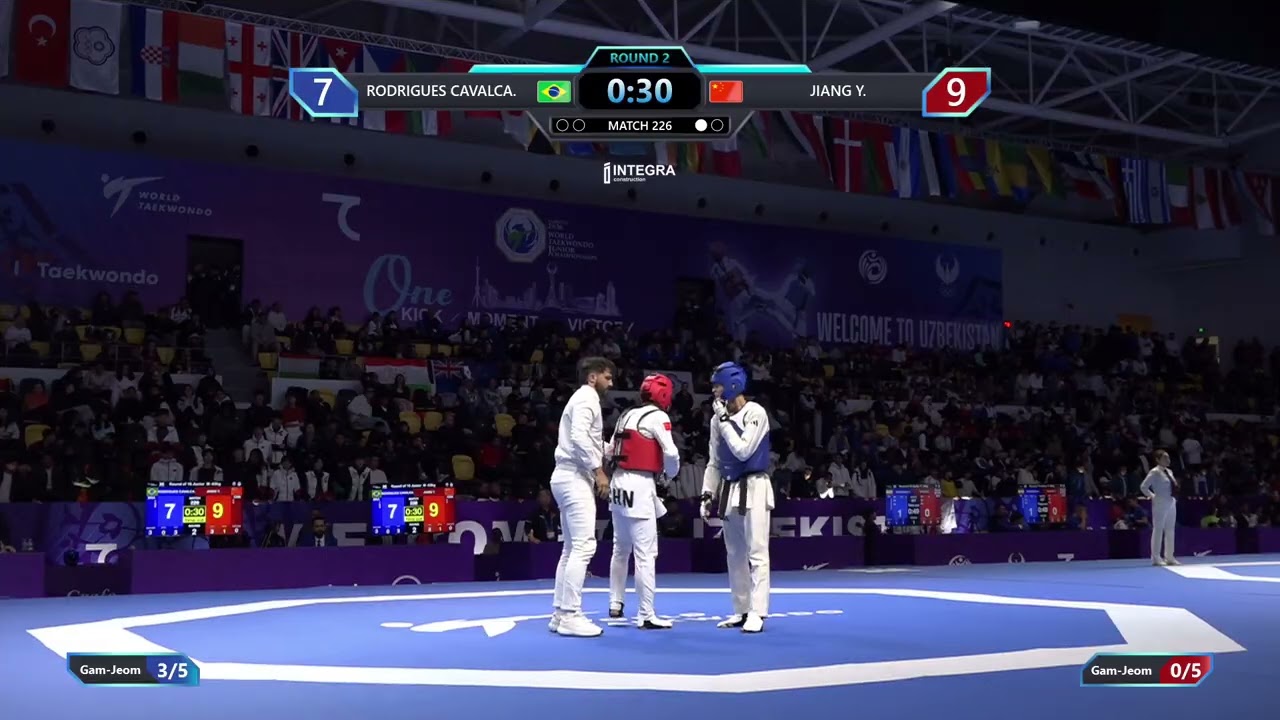 226 Round of 16 M 63kg BRA RODRIGUES CAVALCA CHN JIANG Y PGM background