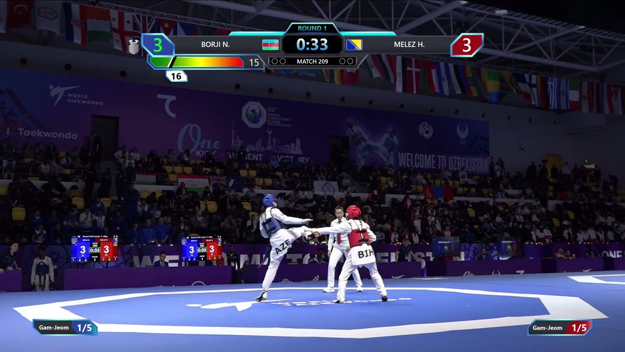 209 Round of 64 F 49kg AZE BORJI N BIH MELEZ H PGM background