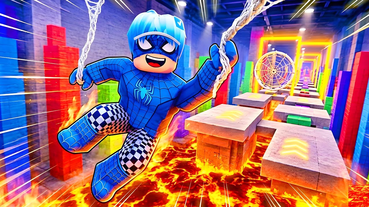 ကျနော် အမိုက်စား SpiderMan ဖြစ်သွားပီဗျို့/Roblox +1 Speed Spidey Escape