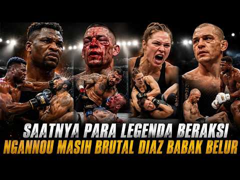 HASIL MVP MMA HARI INI! Ngannou Brutal, Nate Diaz Berdarah, Rousey Comeback Gila!