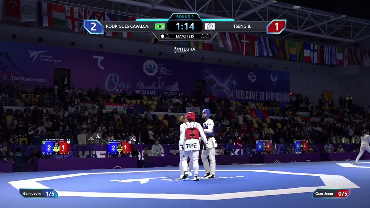 215 Round of 32 M 63kg BRA RODRIGUES CAVALCA TPE TSENG B PGM background