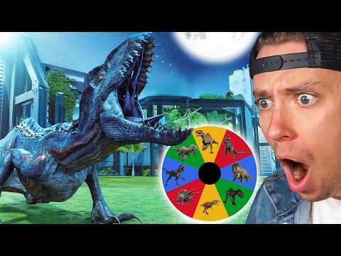 Max Strength Dinosaur Royal Rumble in Jurassic World Evolution 3 (AT NIGHT)