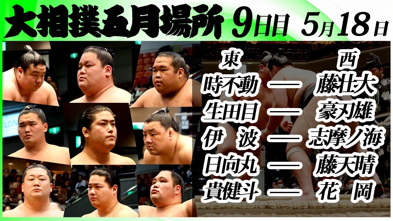 大相撲 幕下上位五番<令和8年五月場所・8日目>SUMO background
