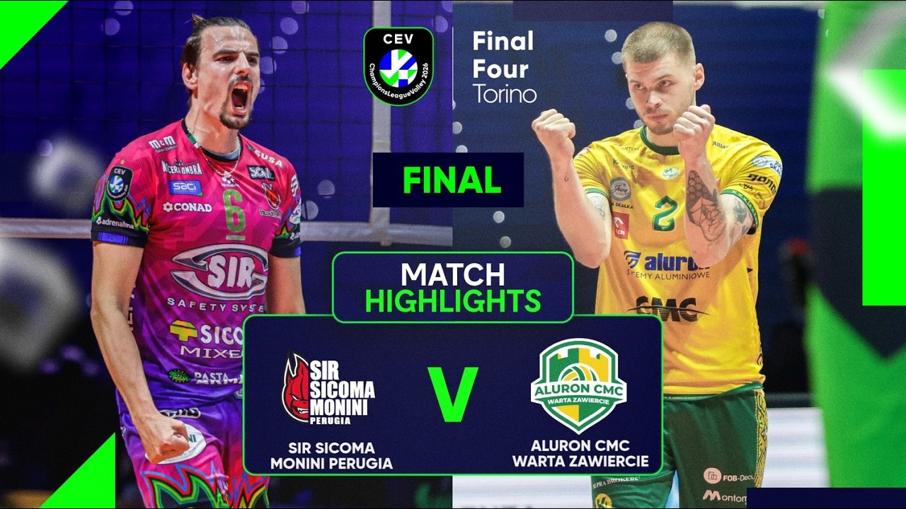 Highlights | Sir Sicoma Monini Perugia vs. Aluron CMC Warta ZAWIERCIE | FINAL | #CLVolleyM 2026
