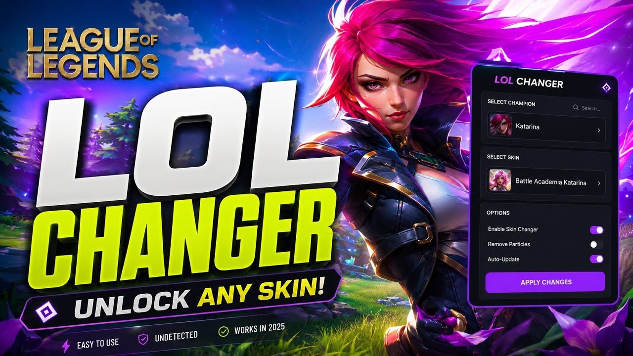 LoL Skin Changer 2026 - Unlock All Skins - Free League of Legends Skin Mod PC