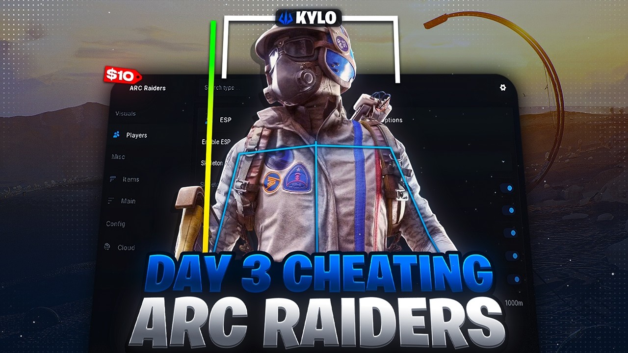 Day 3 – Using Arc Raiders Cheats Until I get banned... background