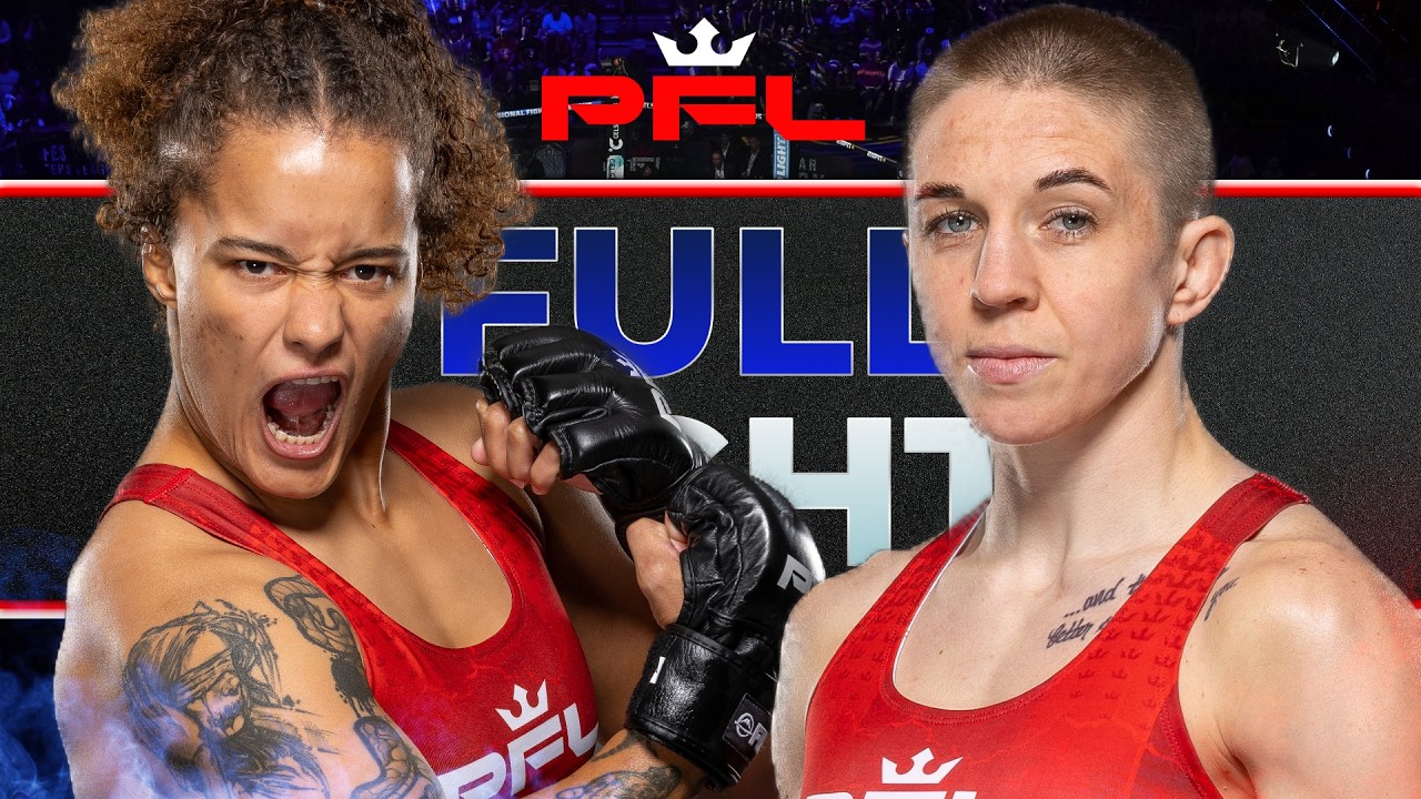These Two Go At It!! | Sabrinna de Sousa v Cheyanne Bowers | Full Fight | PFL Sioux Falls background