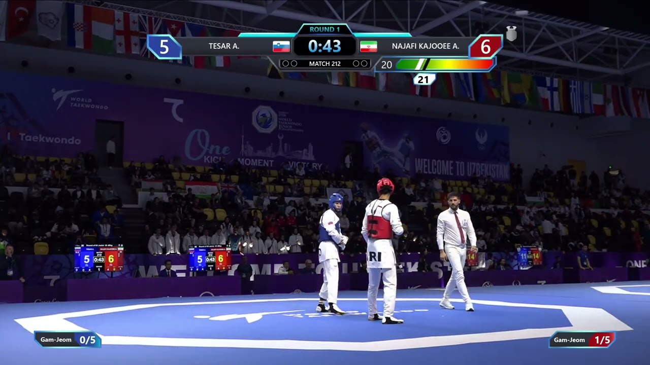 212 Round of 64 M 68kg SLO TESAR A IRI NAJAFI KAJOOEE A PGM background