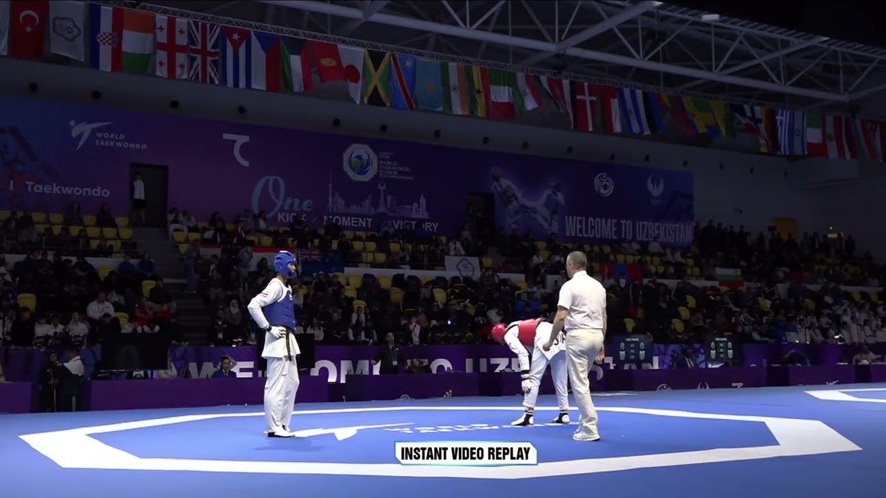 205 Round of 64 M 63kg THA MALIWAN N JOR AL ZAWAHREH A PGM background