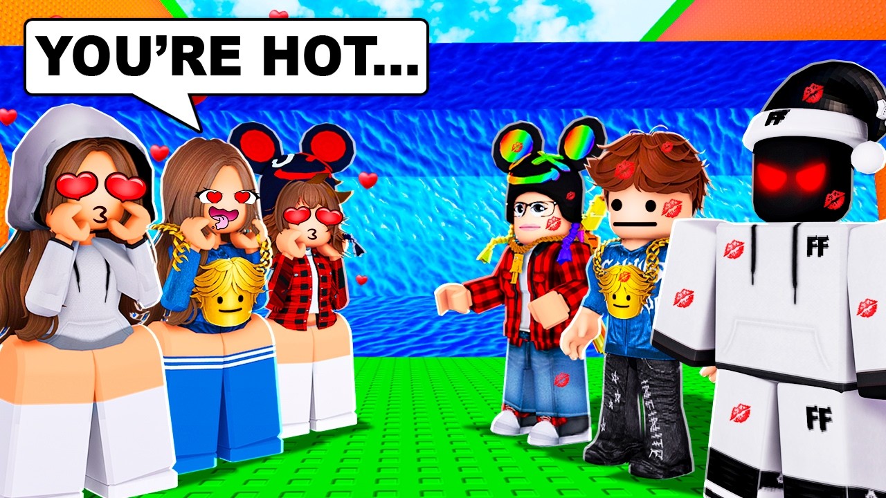 All Youtubers Meet Their CRUSHES In Escape Tsunami..