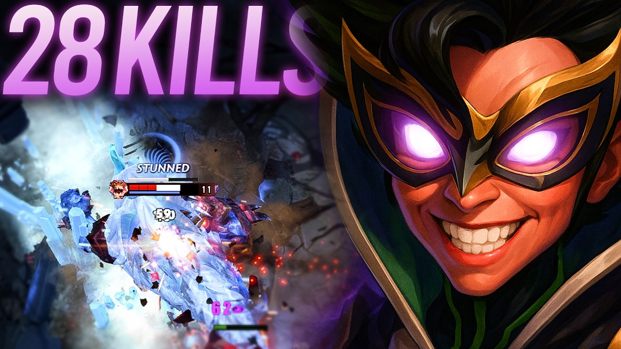 28 KILLS!! Invoker Quas Agh's Build vs Primal Beast Mid | Dota 2 Invoker