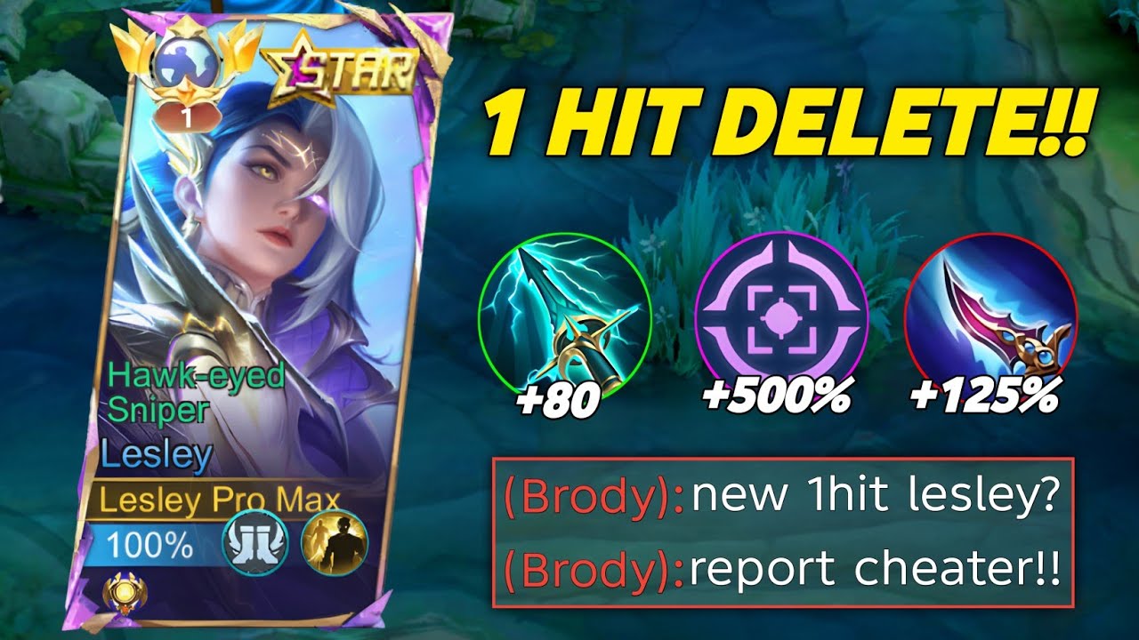 GLOBAL LESLEY NEW TRUE DAMAGE BUILD IN SOLO RANKED! (best 1 hit build 2026) | LESLEY BEST BUILD 2026