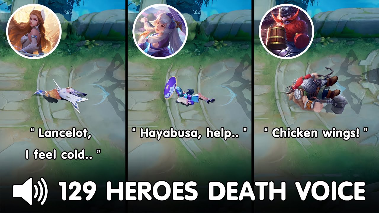 129 Heroes De*th Voice and Quotes | Mobile Legends background
