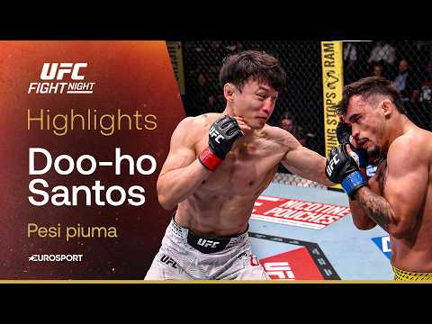 Doo-ho vs Santos I HIGHLIGHTS I #UFCFIGHTNIGHT background