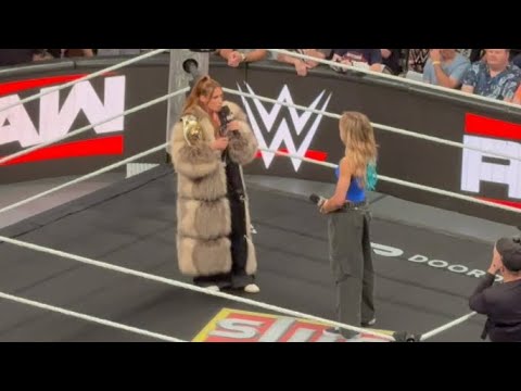 Becky Lynch confronts Sol Ruca Full Segment - WWE Raw 5/18/2026 background