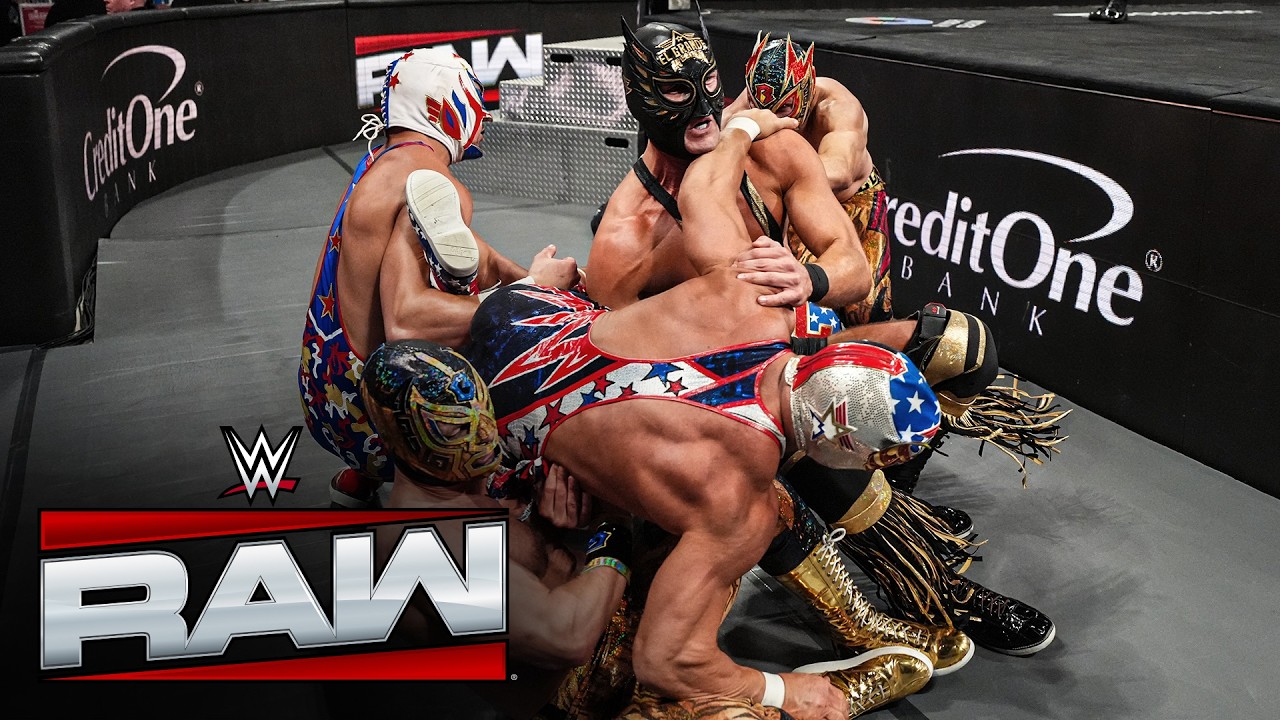 Americanos Trios Tornado Match: Raw highlights, May 18, 2026 background