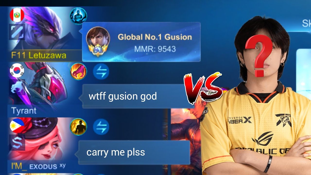 FINALLY TOP 1 GLOBAL GUSION!! + I ENCOUNTER PRO PLAYER IN HIGHRANK background